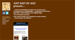 Desktop Screenshot of justeastofjazz.co.uk